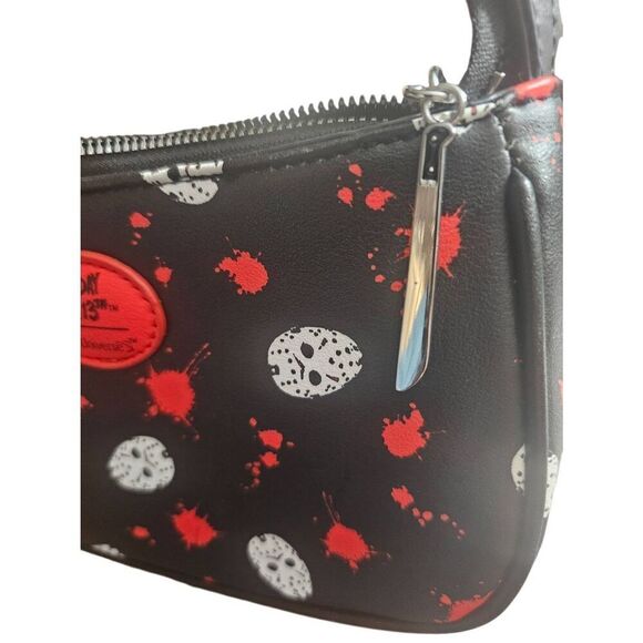 Friday the 13th Jason Mask & Blood Baguette Bag Her Universe NEW - Picture 4 of 7